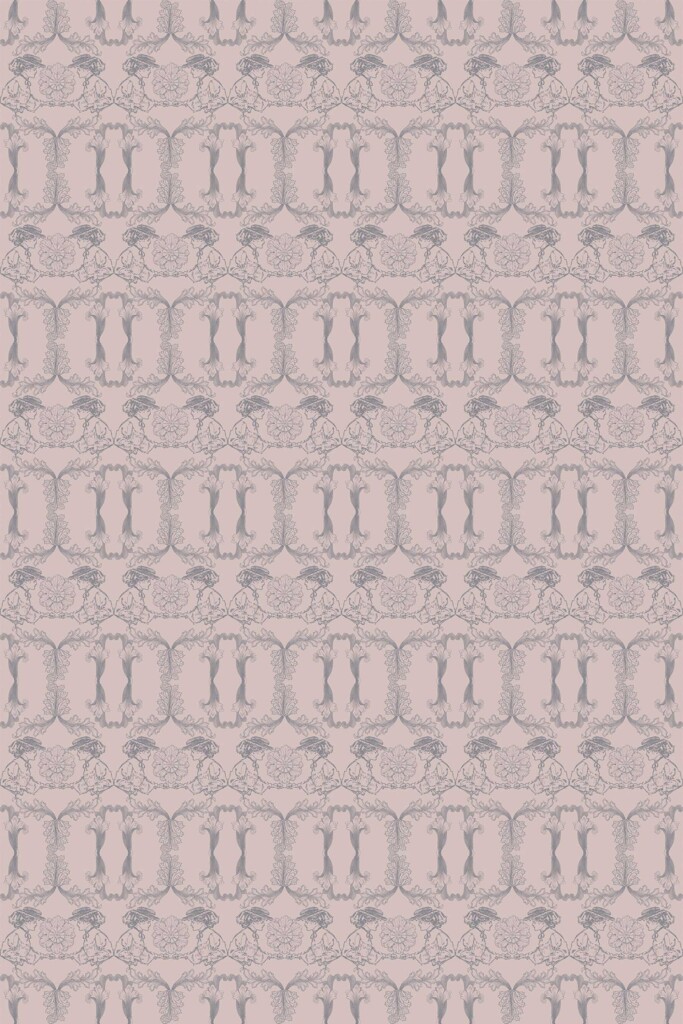 Fancy Walls traditional wallpaper featuring a graceful Art Deco woman motif.