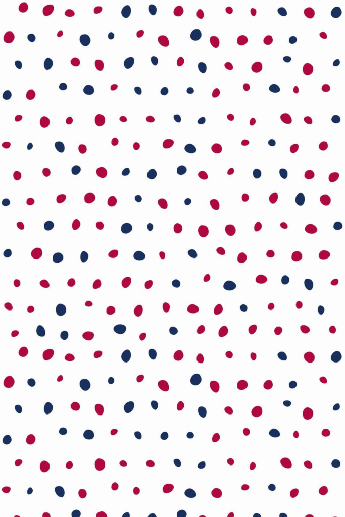 Pattern repeat of Elegant Freedom Dots removable wallpaper design