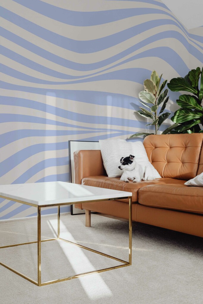 Elegant groove pastel wall mural peel and stick by Fancy Walls