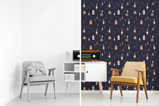 navy blue bathroom peel and stick removable wallpaper