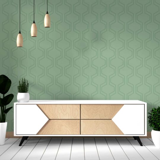 DWELLSINDIA Pastel Green Geometric Self Adhesive Wallpaper Waterproof  Scratch Resistant Laminated 41x244 cm  Amazonin Home Improvement