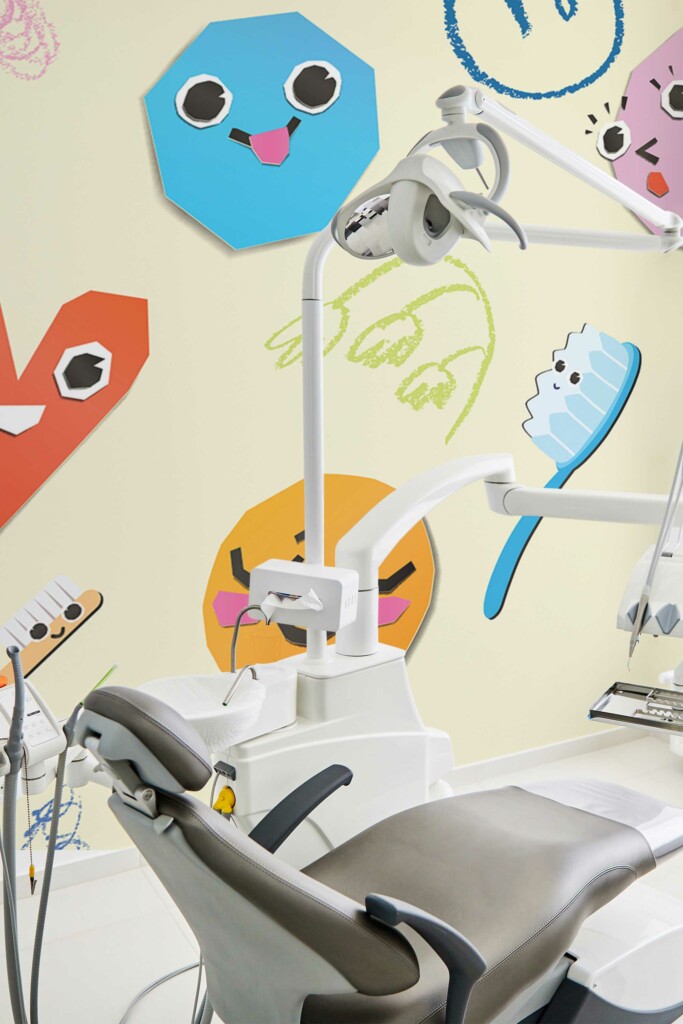 Fancy Walls peel and stick wall murals featuring Dental Delight design