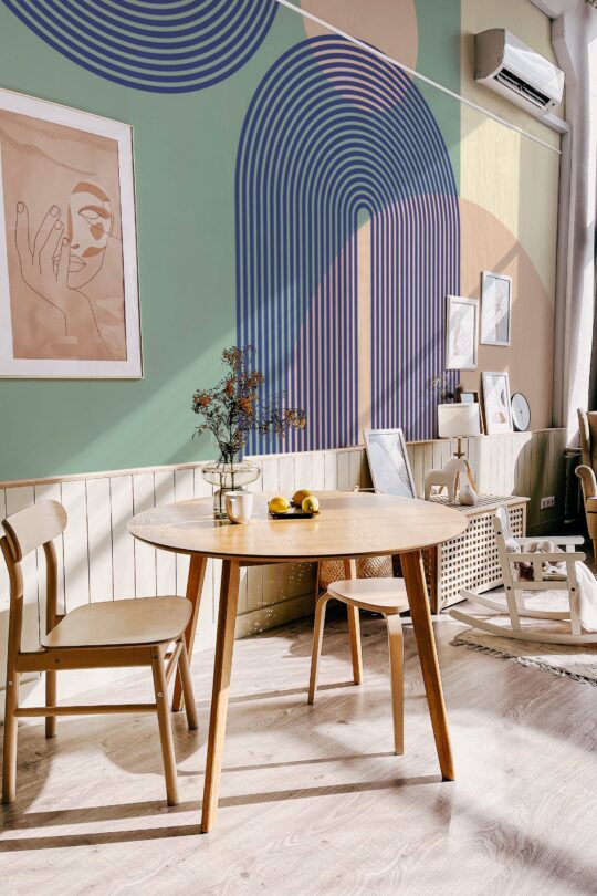 Fancy Walls Colorful Geometric peel and stick wall murals