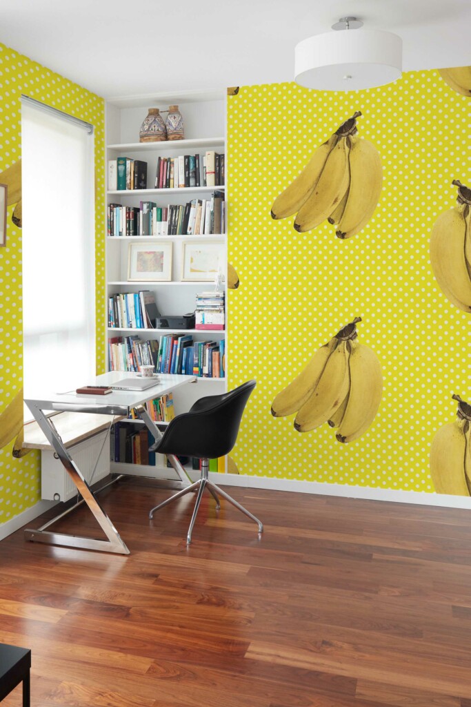 Fancy Walls peel and stick wall murals with Banana Bash design