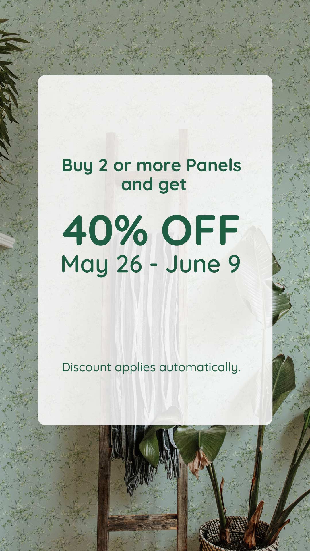 classic sage green peel and stick floral wallpaper