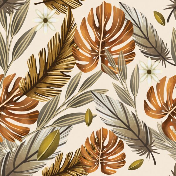 feather light brown traditional wallpaper