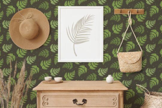 fern peel and stick wallpaper