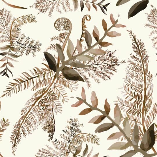 modern fern non-pasted wallpaper