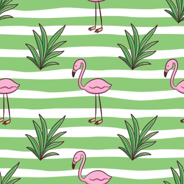 Flamingo removable wallpaper