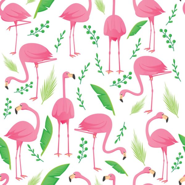 flamingo stick and peel wallpaper