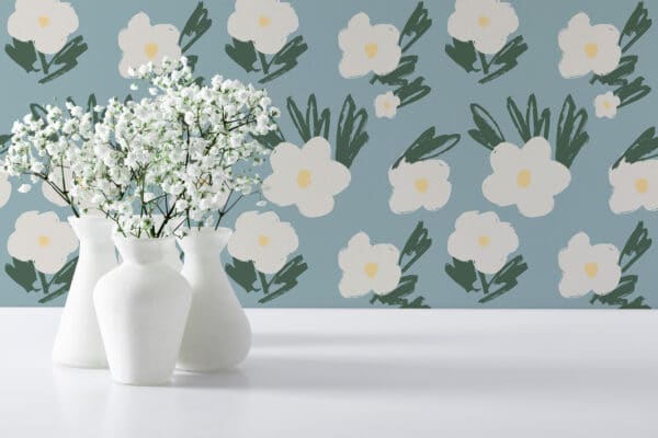 floral peel and stick wallpaper