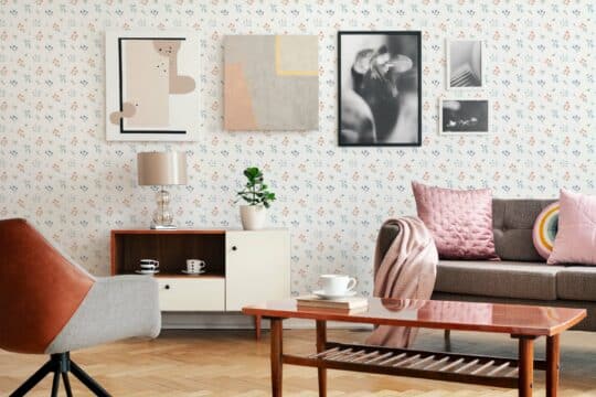 floral nursery non-pasted wallpaper