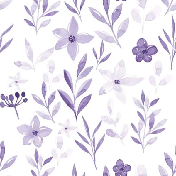 purple watercolor unpasted wallpaper