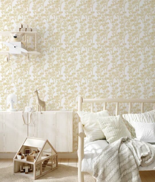 boho floral non-pasted wallpaper