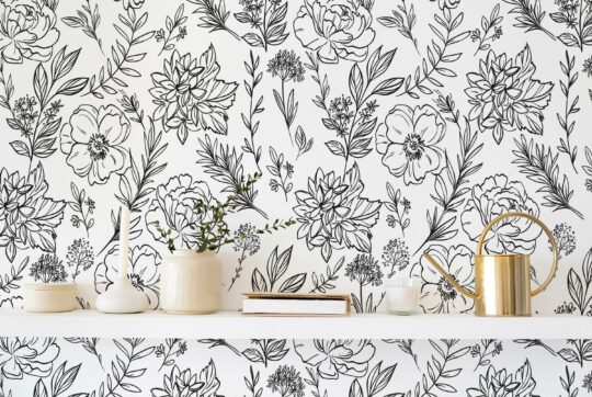 floral removable wallpaper