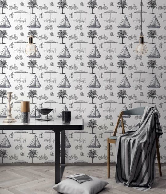 toile peel and stick wallpaper