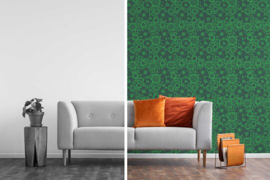 forest green removable wallpaper