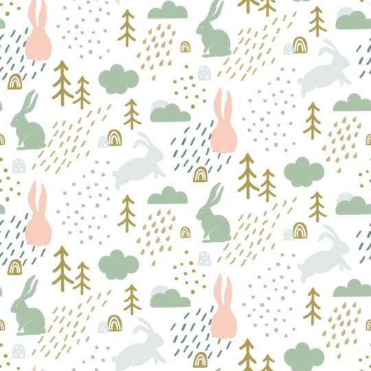 Scandinavian forest removable wallpaper