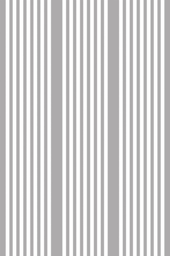 Pattern repeat of French stripe removable wallpaper design