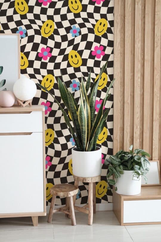 eclectic funky non-pasted wallpaper