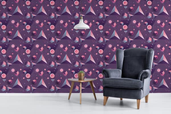 purple basement peel and stick removable wallpaper