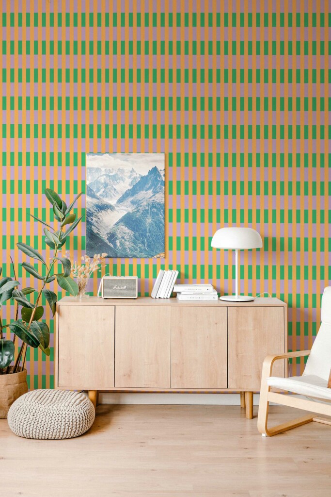 Vivid Geometric Whimsy Removable Wallpaper - Fancy Walls
