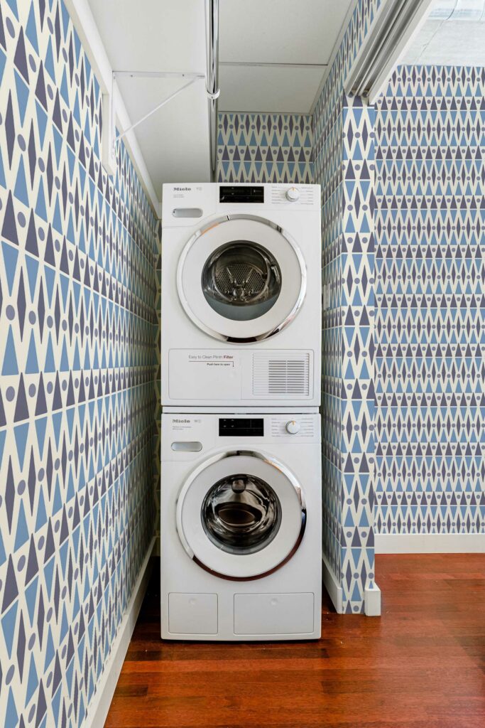 Azure Laundry Patterns removable wallpaper from Fancy Walls