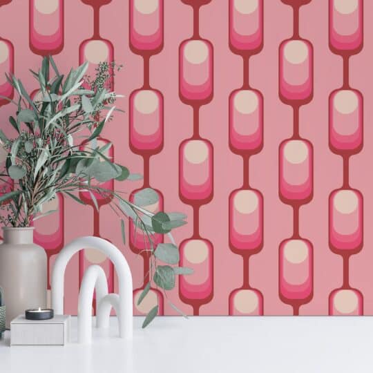 Pink wallpaper - Peel and Stick or Non-Pasted