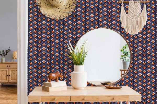 Contemporary geometric wallpaper for walls