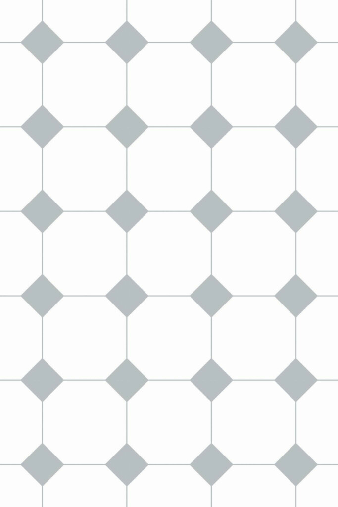 Pattern repeat of Geometric tile removable wallpaper design