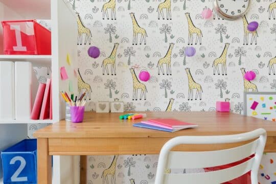 giraffe peel and stick wallpaper