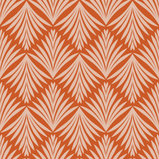 Graphic Palm Terracotta by Fancy Walls