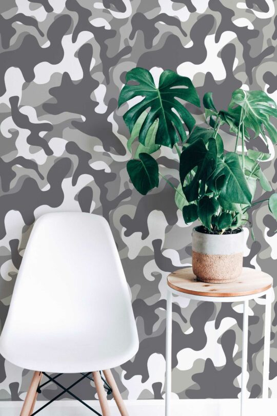gray gray unpasted wallpaper