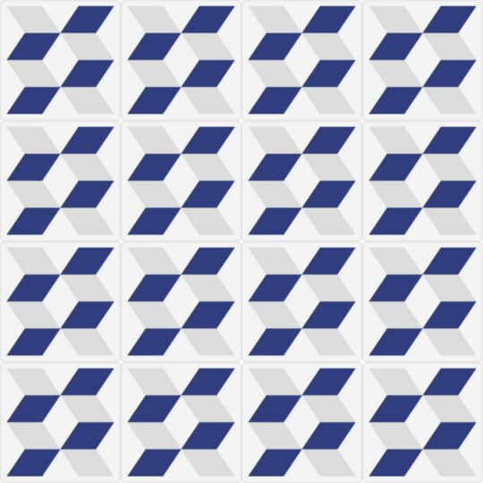 Geometric cube tile removable wallpaper