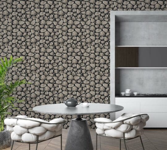 gray and brown rustic & primitive unpasted wallpaper