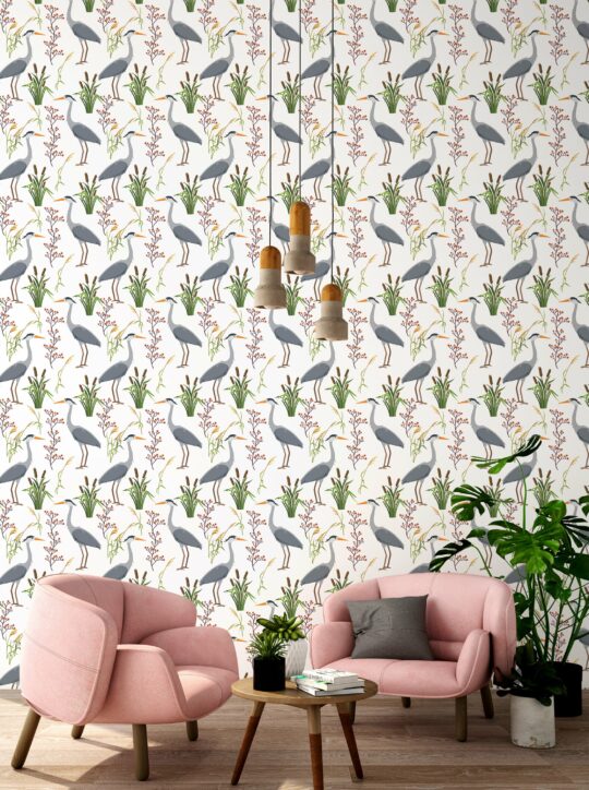 gray and green modern unpasted wallpaper