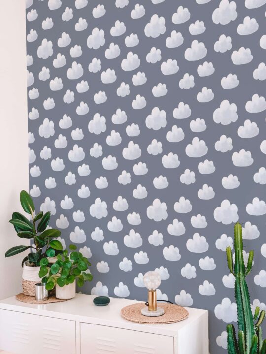 gray and white contemporary unpasted wallpaper