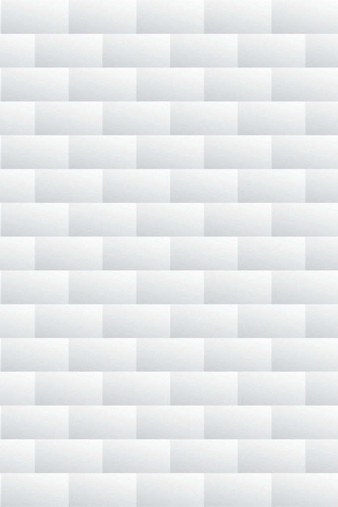 Pattern repeat of Gray brick pattern removable wallpaper design