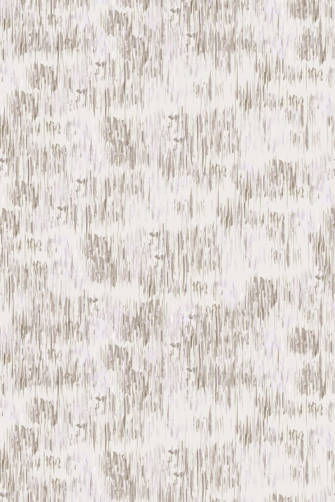 Close-up view of the gray abstract brush stroke pattern on Fancy Walls peel and stick or non-pasted wallpaper, highlighting its soft movement and painterly style, suitable for relaxed interiors.