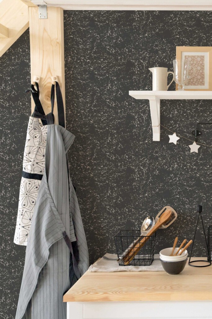 Self-Adhesive Wallpaper with Gray Concrete Look by Fancy Walls.