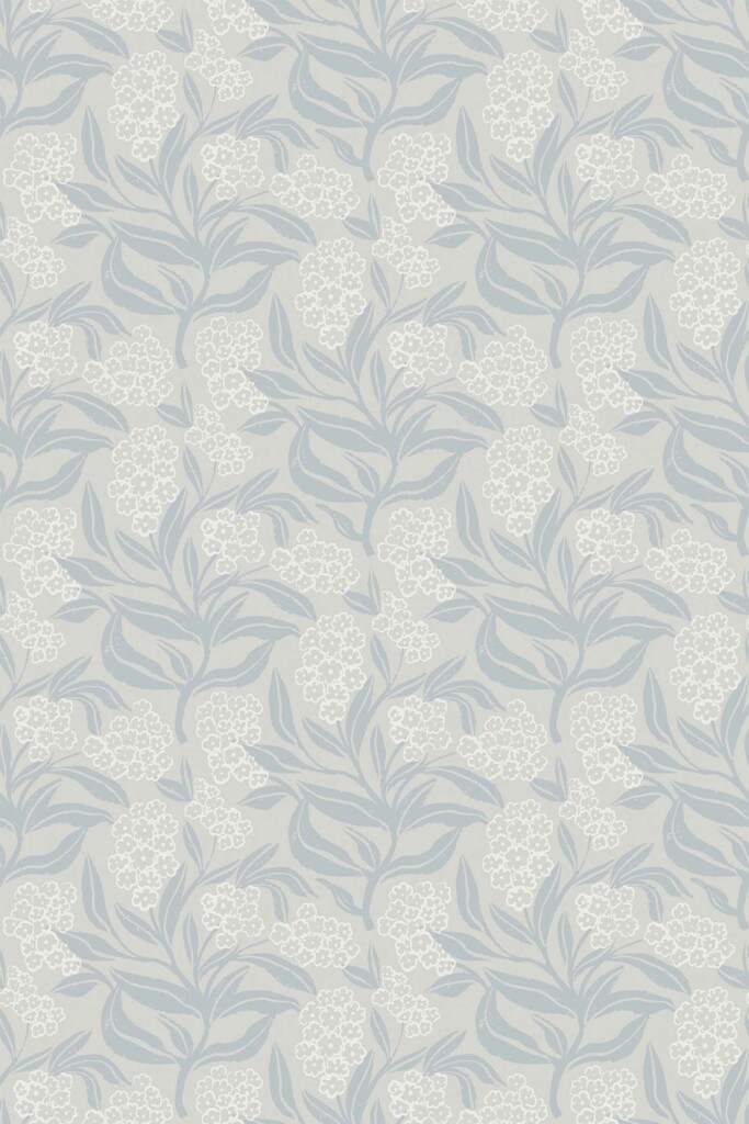 Fancy Walls Gray Floral traditional wallpaper