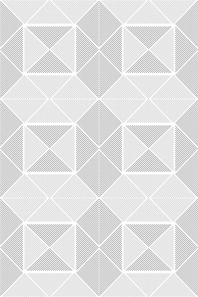 Pattern repeat of Gray geometric abstract removable wallpaper design