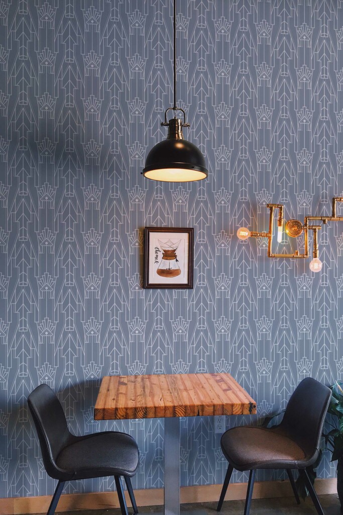 Fancy Walls Gray Geometric removable wallpaper