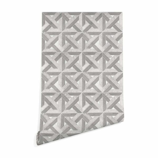 Geometric stone tile sticky wallpaper