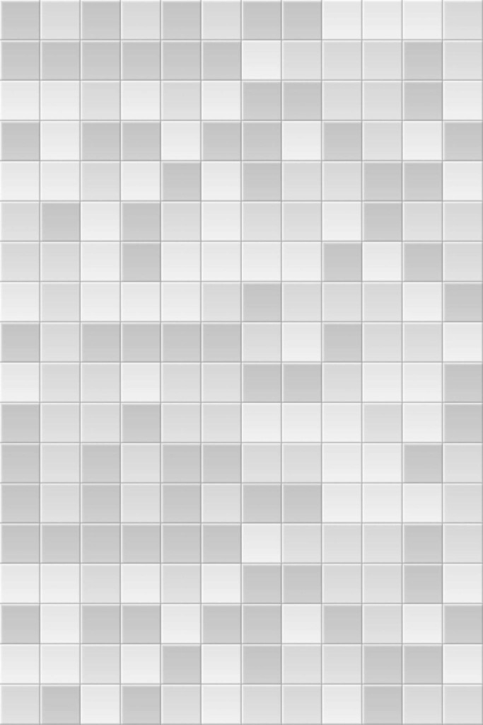 Pattern repeat of Gray mosaic tile removable wallpaper design