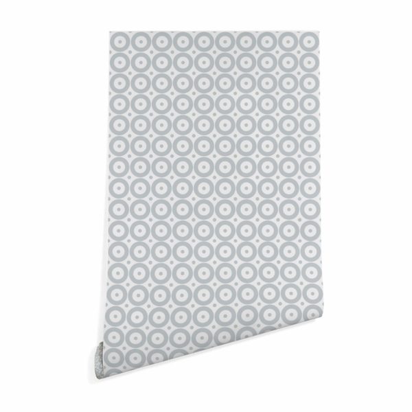 Geometric circles and dots wallpaper peel and stick