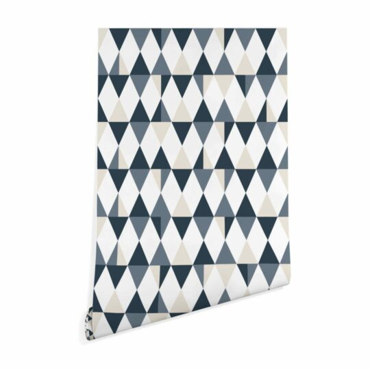 Geometric rhombus and triangle sticky wallpaper