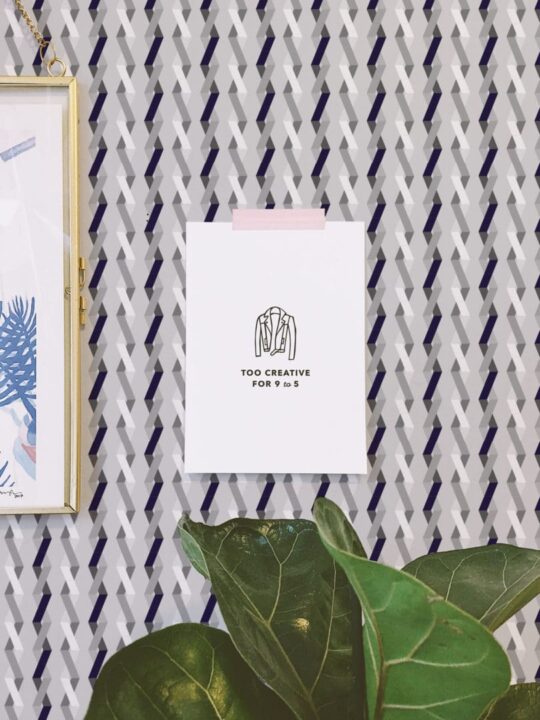 Gray geometric peel and stick wallpaper
