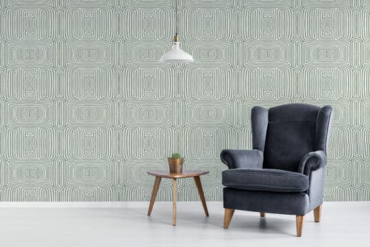Abstract symmetrical ornament self adhesive wallpaper