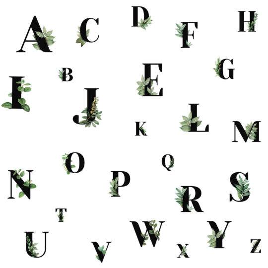 aesthetic alphabet non-pasted wallpaper